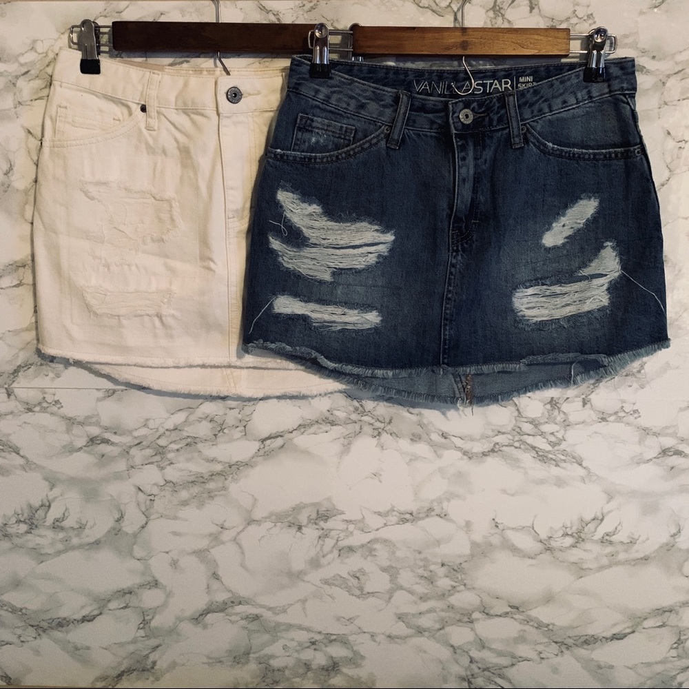 SKIRT BUNDLE — 2x DENIM MINI SKIRT( SOLD)